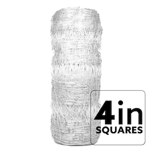 VineLine Durable Plastic Trellis Netting White Roll 5ft x 100ft w/ 4in Squares