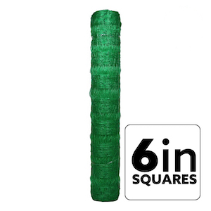 VineLine Durable Plastic Trellis Netting Green Roll 6.5ft x 1000ft w/ 6in Squares
