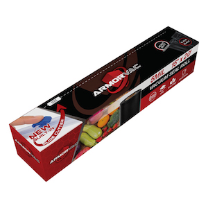 ArmorVac 15" x 20' 5mil Vacuum Seal Bags All Black w/ Slide Cutter