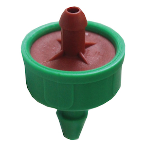 GROW1 Pressure Compensating Junior Dripper w/ CNL 2.0GPH Green/Red (250pcs/Pack)
