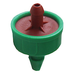 GROW1 Pressure Compensating Junior Dripper w/ CNL 2.0GPH Green/Red (250pcs/Pack)