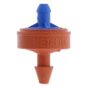 Netafim Woodpecker Pressure Compensating Junior Dripper w/ LCNL 10.6GPH Blue/Orange (250pcs/Bag)