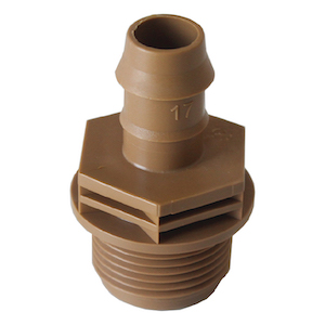 GROW1 3/4" MPT Male Thread Connector 17mm Adapter (25pcs/Pack)