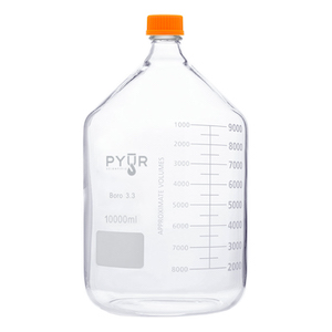 Pyur Scientific Glass Reagent Media Storage Bottle 10000ml