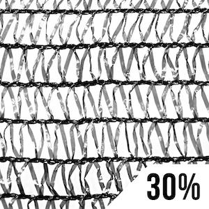 GROW1 Greenhouse Shade Cloth Black 30% Light Dep 32ft x 100ft
