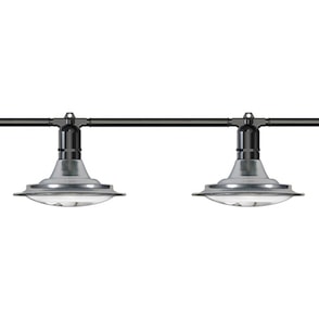 24' Greenhouse Expandable String Lights 14AWG w/ 12W LED 6500K Grow LED Bulbs (12 bulbs)