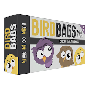 Bird Bags 4 Gallon Turkey Bags 18" x 24" (25 Pack)
