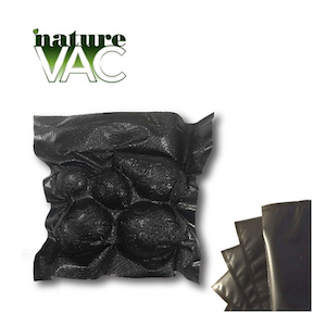 NatureVAC 11"x24" Precut Vacuum Seal Bags All Black (50-pack)