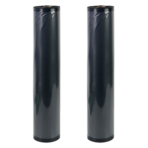 NatureVac Vacuum Seal Bags Black & Clear 11in x 19.5ft (2 Rolls/Box)195*