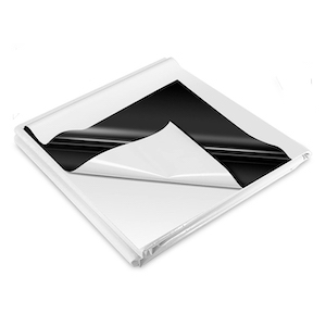 Panda Film Black and White Poly Film Sheet 5.5mil 10ft x 25ft