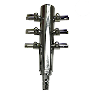 Chrome Air Divider 6 Outlet