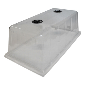 GROW1 8” Humidity Propagation Dome w/ Vents (10" x 20" x 8.25")