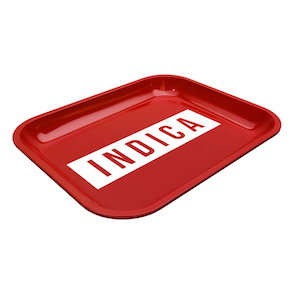 Large Dope Trays x Indica -  red background white logo