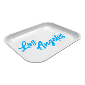 Large Dope Trays x Los Angeles - white background blue logo