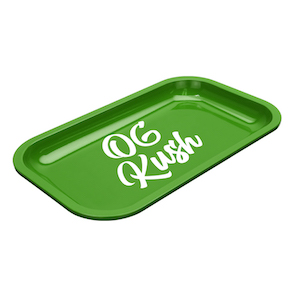 Med Dope Trays x OG Kush  -  Green background white logo           