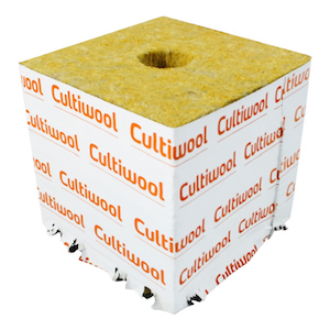 Cultiwool 6" x 6" x 6" Block w/ Optidrain (48 Block/Case)