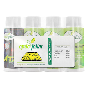 Optic Foliar 60ML SAMPLE PACK - ATAK/REV/TRANSPORT/WATTS (SAMPLES - NOT FOR RESALE - Barcode starting in 500 )
