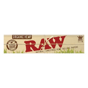 RAW Organic Hemp Papers Kingsize Slim 32 Leaves/Pack - Box of 50