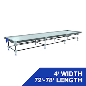 Wachsen 4' Rolling Bench 72'-78' Length