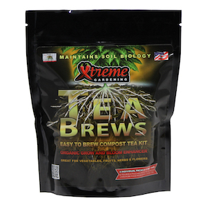Xtreme Gardening Xtreme Tea Brews easy-to-use compost tea 80g (5 gal) 2Pak 20 ct DISPL, 2/cs