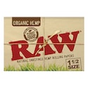 RAW Organic Hemp Papers 1-1/2 33 Leaves/Pack - Box of 25