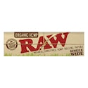 RAW Organic Hemp Papers Single Wide 50 Leaves/Pack - Box of 25